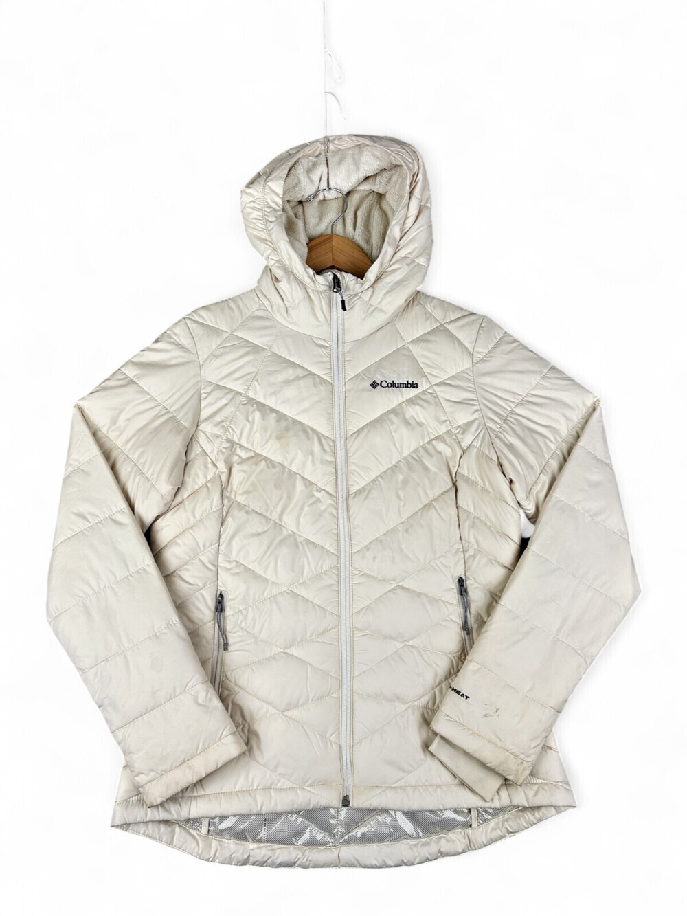 Columbia Women's Quilted Insulated Ski Snow Jacket M Hood